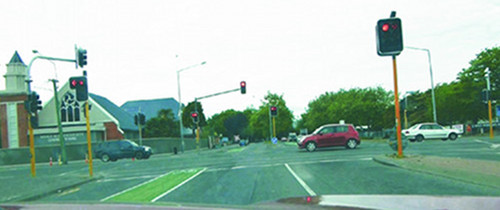 Straßenverkehr in Christchurch