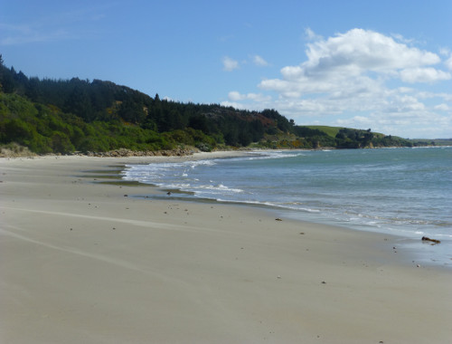 Strand bei Shagpoint, Neuseeland, Südinsel