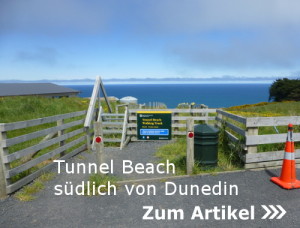 Tunnel Beach südlich von Dunedin