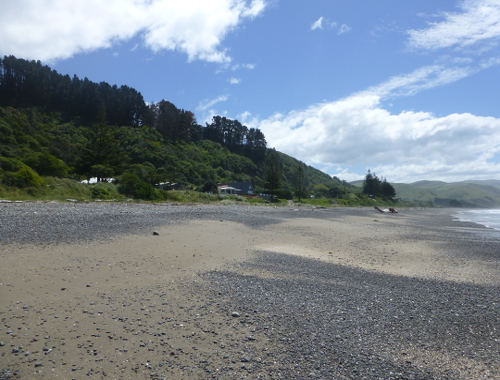Der Urlaubsort Gore Bay, NZ, 1
