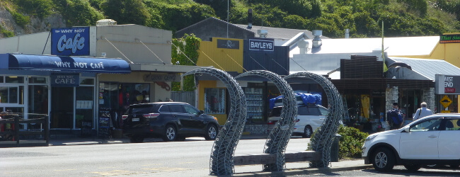 Zentrum von Kaikoura, NZ