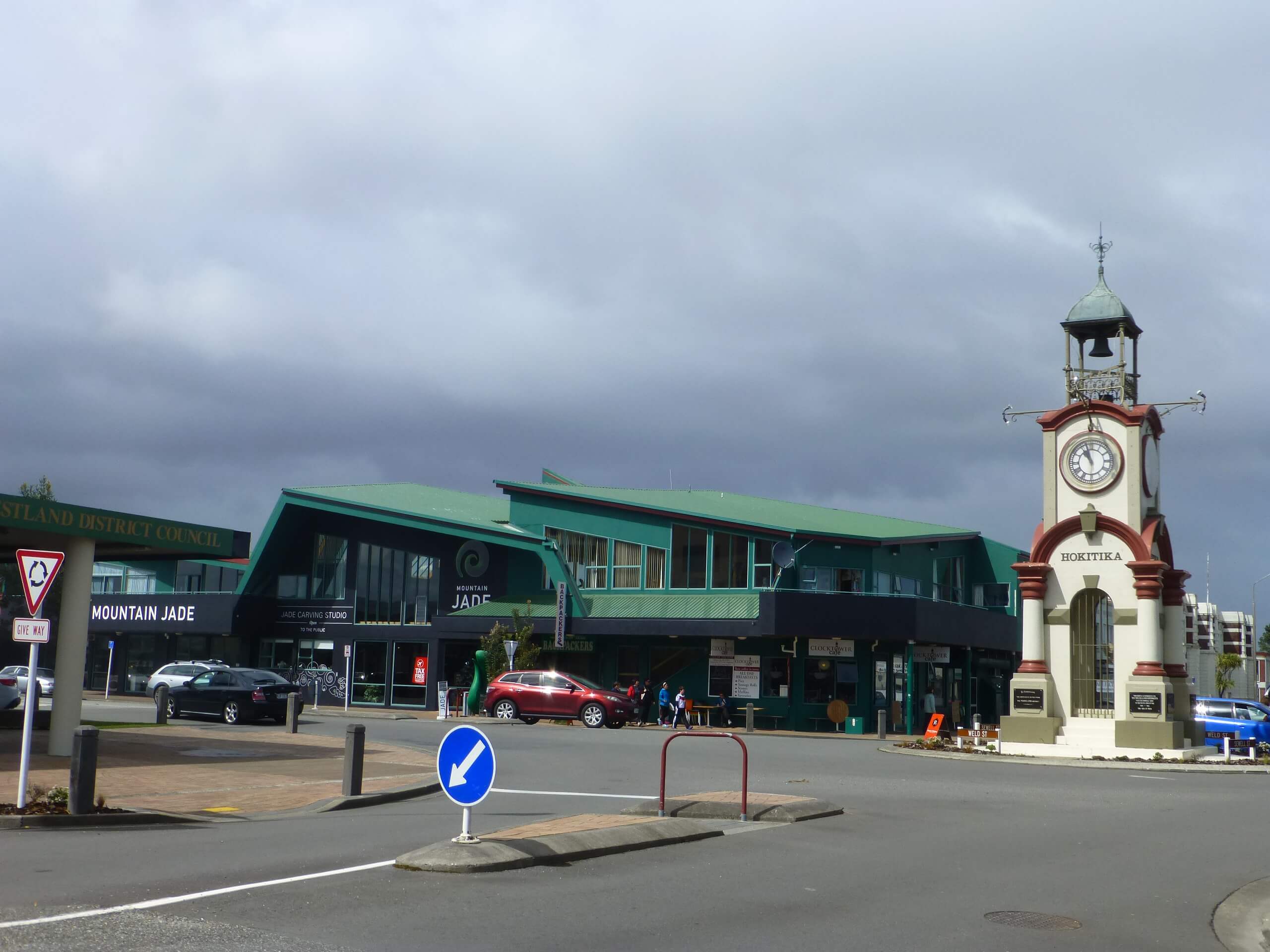 Uhr, im Zentrum von Hokitika an der Westküste Neuseeland 2