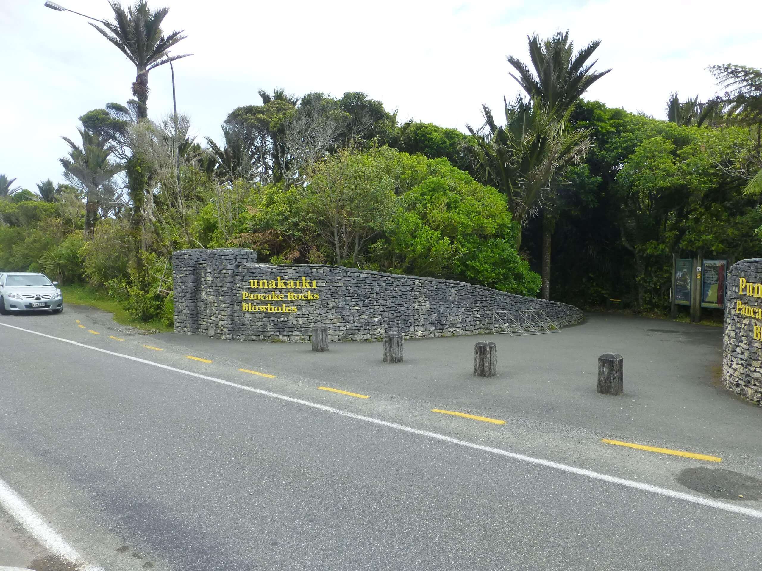 Eingang zu den Pancake Rocks, Westküste Neuseeland 2